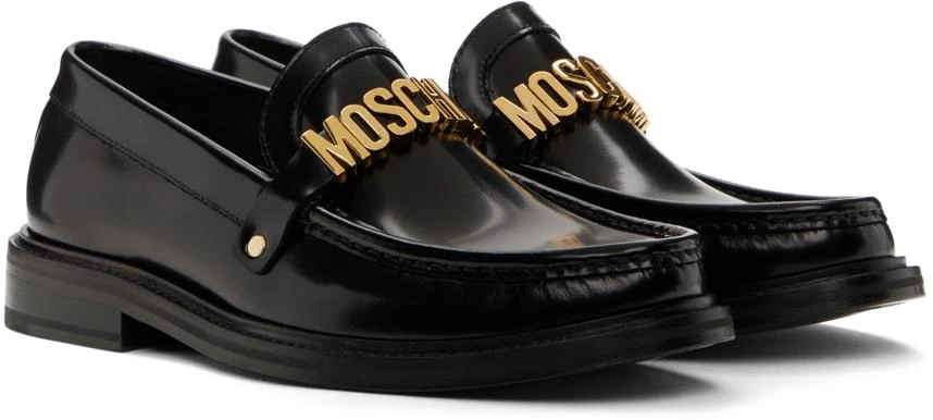 Moschino Black 'Moschino' College Loafers 4