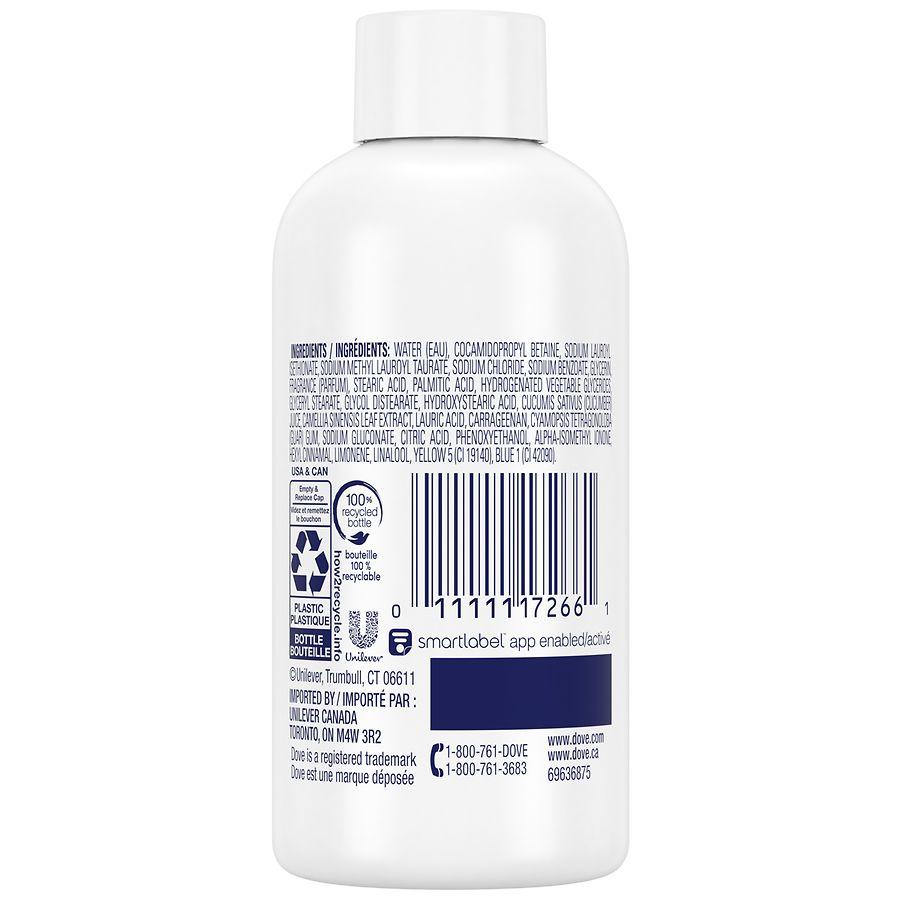 Dove Body Wash, Travel Size Cucumber & Green Tea