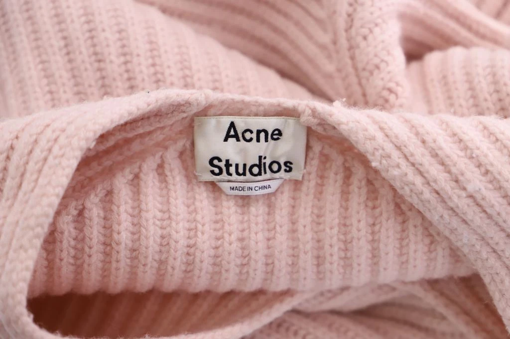 Acne Studios Deborah L-Wool Sweater in Pink Wool 3
