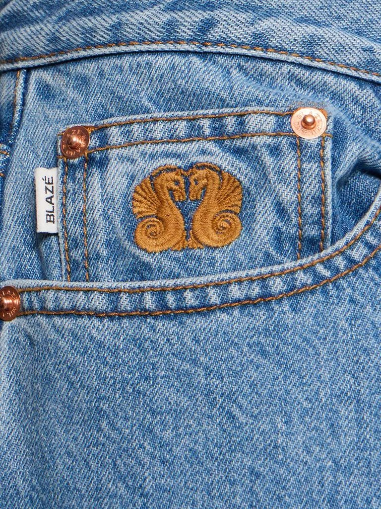BLAZÉ MILANO Nariida Sayula Denim Wide Jeans 4