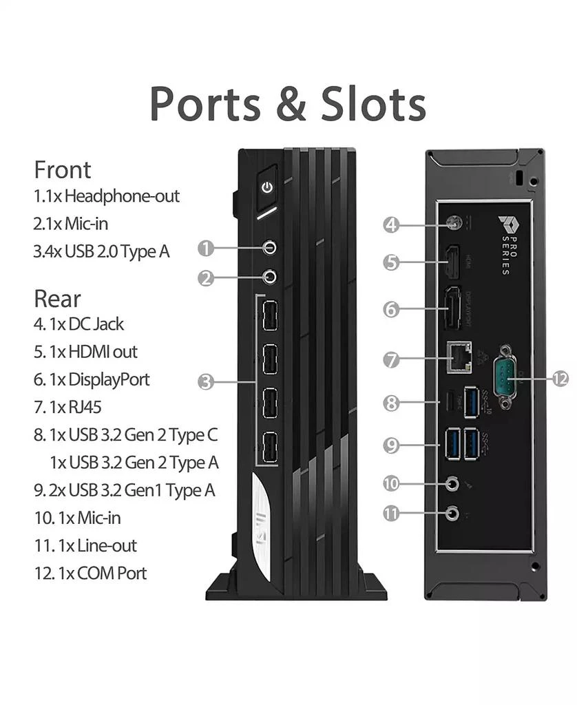 MSI PRO DP21 Business MFF Desktop Intel Core i7 13700 8GB RAM Intel UHD Graphics 512GB SSD Storage Windows 11 Home 6