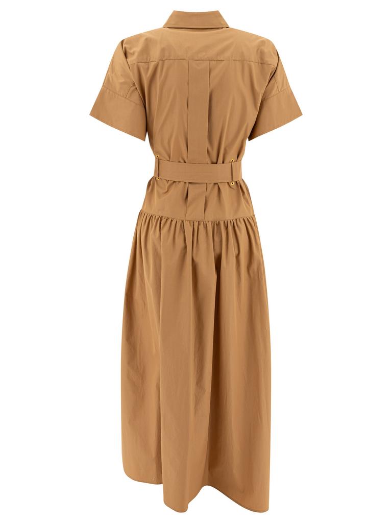 Max Mara AGORAIO BELTED SHORT SLEEVED MIDI DRESS