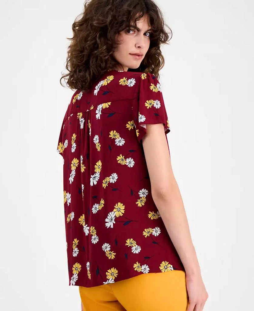 Tommy Hilfiger Women
s Daisy Lace-Up Ruffled Blouse 4