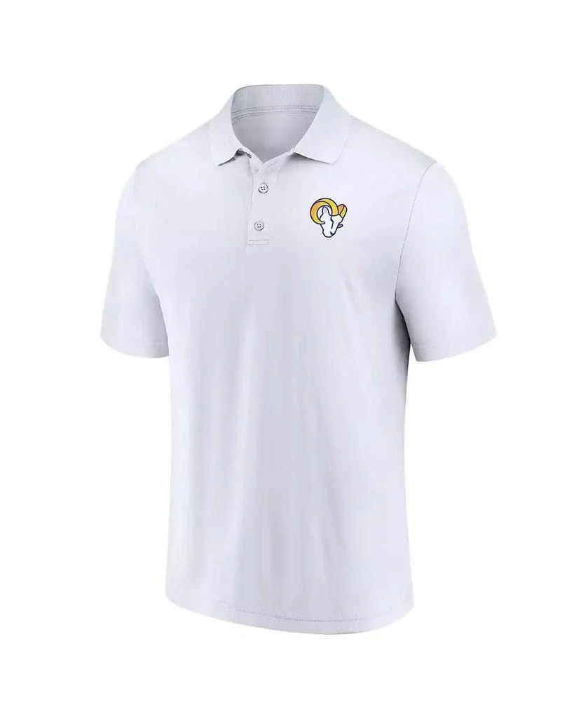 Fanatics Men's White Los Angeles Rams Component Polo Shirt 2