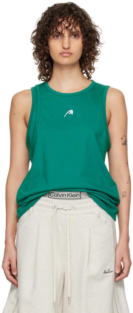 ADER error Green Layered Tank Top