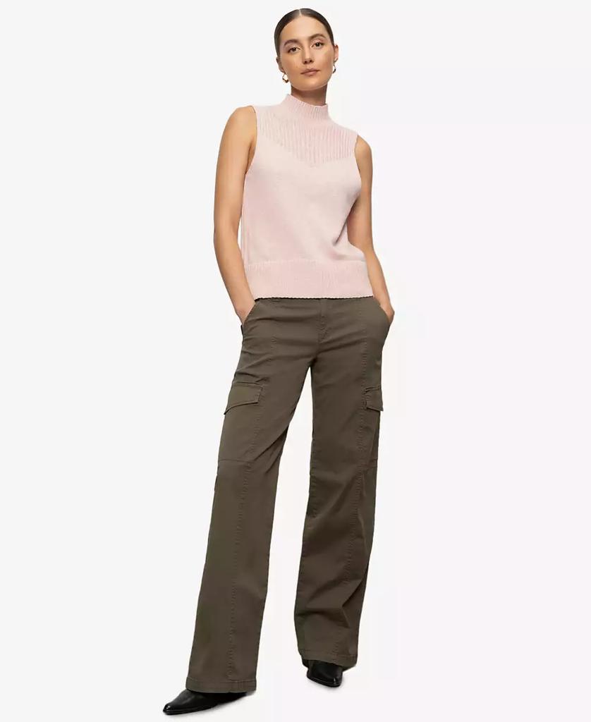 売れ筋商品|||サンクチュアリー ニット&セーター アウター レディース Women's Cotton Rib-Trim Mock-Neck Tank Rosewood Sanctuary Women's Cotton Rib-Trim Mock-Neck Tank Sweater