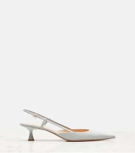 Gianvito Rossi Ascent 55 leather slingback pumps 4