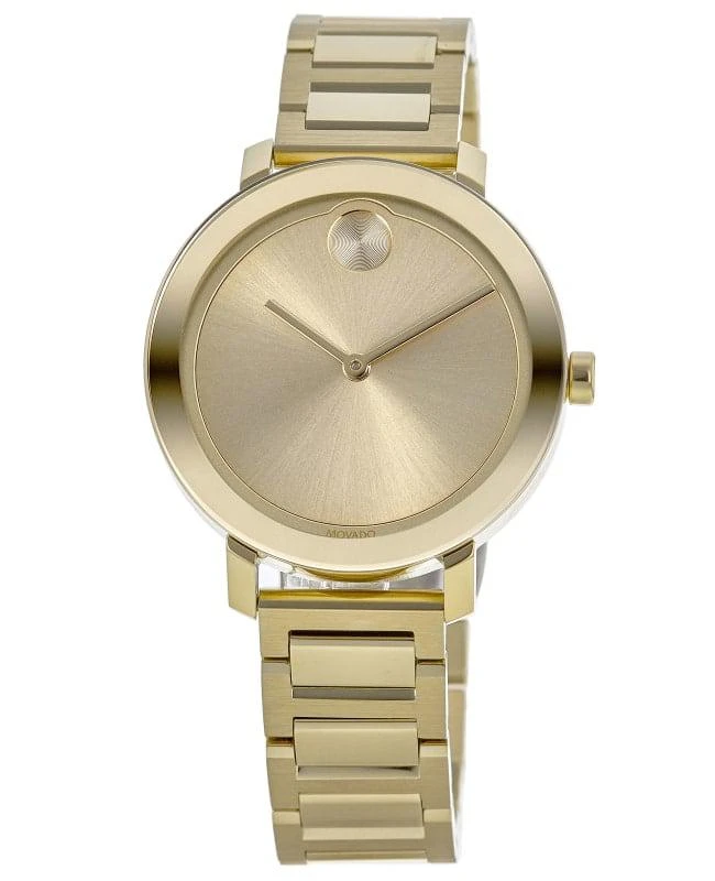 Movado Movado Bold Evolution Champagne Dial Gold Tone Steel Women's Watch 3600648-SD 1