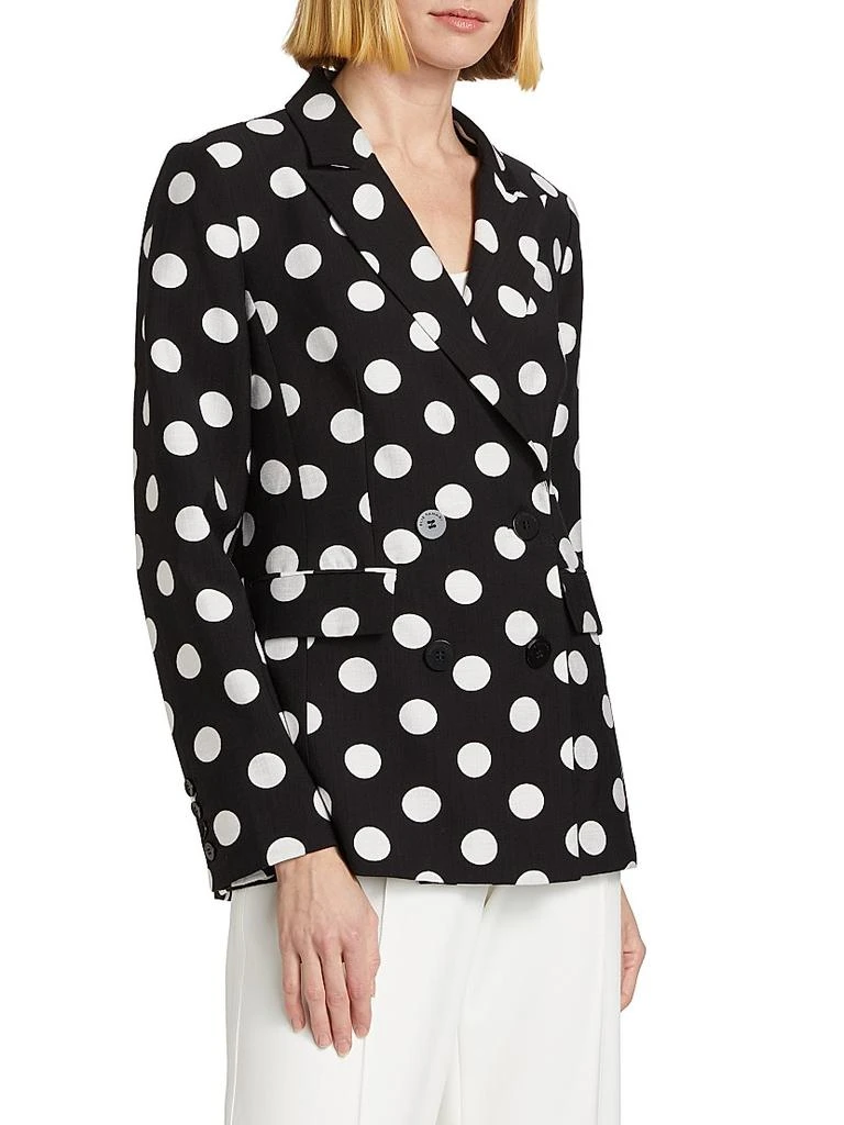 Tahari The Jace Polka Dot Double-Breasted Blazer 4