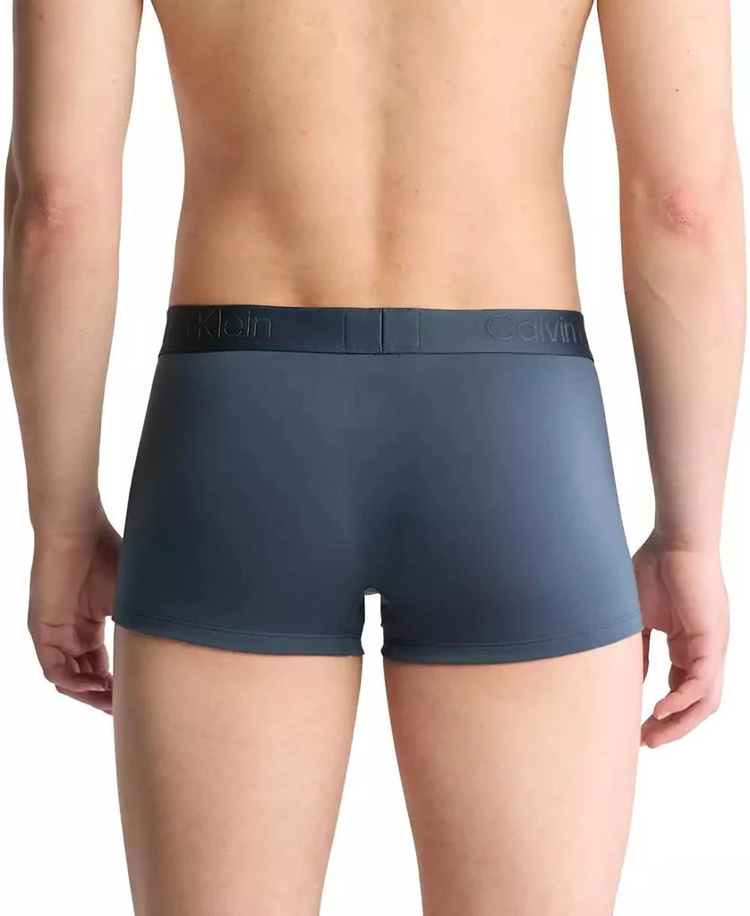 Calvin Klein Men's 3-Pk Black Microfiber Low Rise Trunk Underwear 3