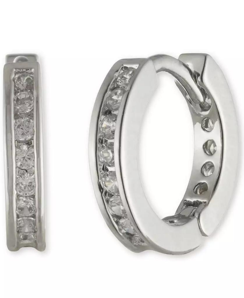 Givenchy Pavé Small Huggie Hoop Earrings, .4"
