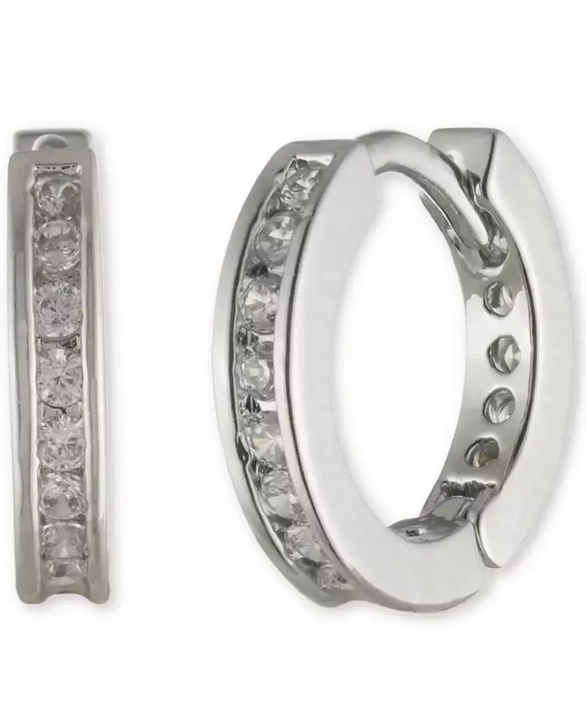 Givenchy Pavé Small Huggie Hoop Earrings, .4"