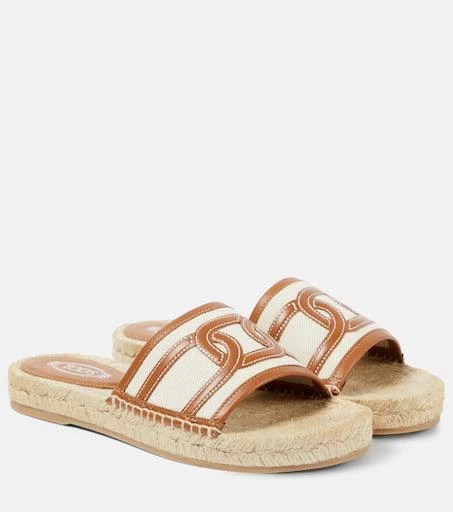 Tod's Leather-trimmed sandals 1