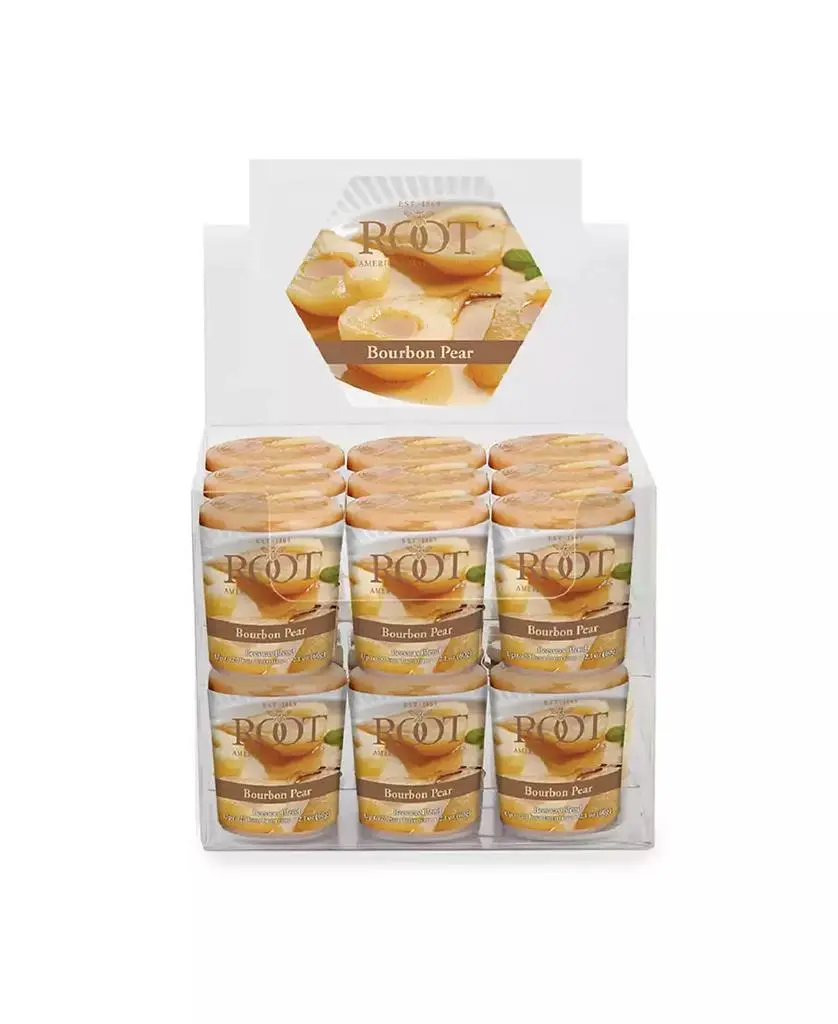 ROOT CANDLES Votive Bourbon Pear 20 Hour Candles Set, 18 Piece