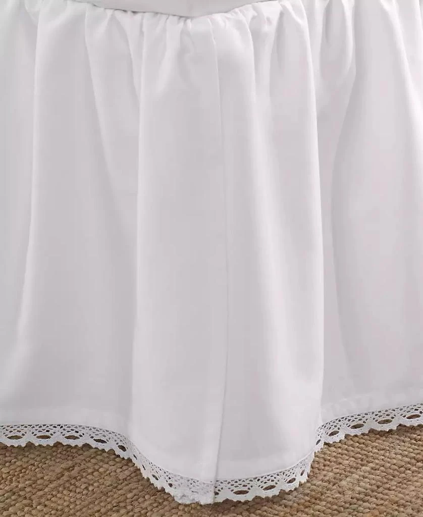 Laura Ashley Crochet Ruffled Cotton Bedskirt, Full 2
