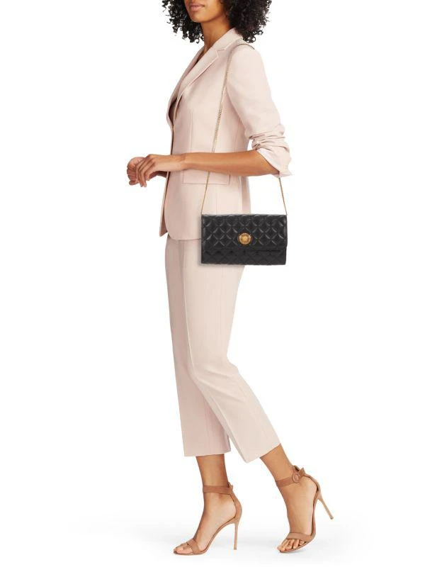 Versace Quilted Leather Wallet-On-Chain 2