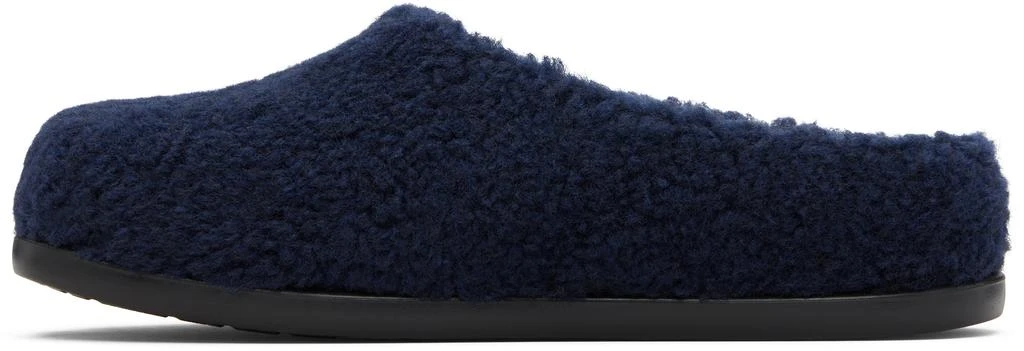 Marni Kids Navy Logo Patch Mules 3