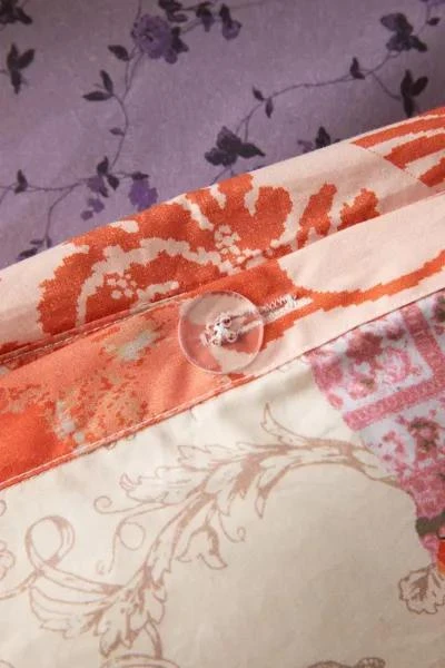 Urban Outfitters Floral Patchwork Ruffle Duvet Cover 6