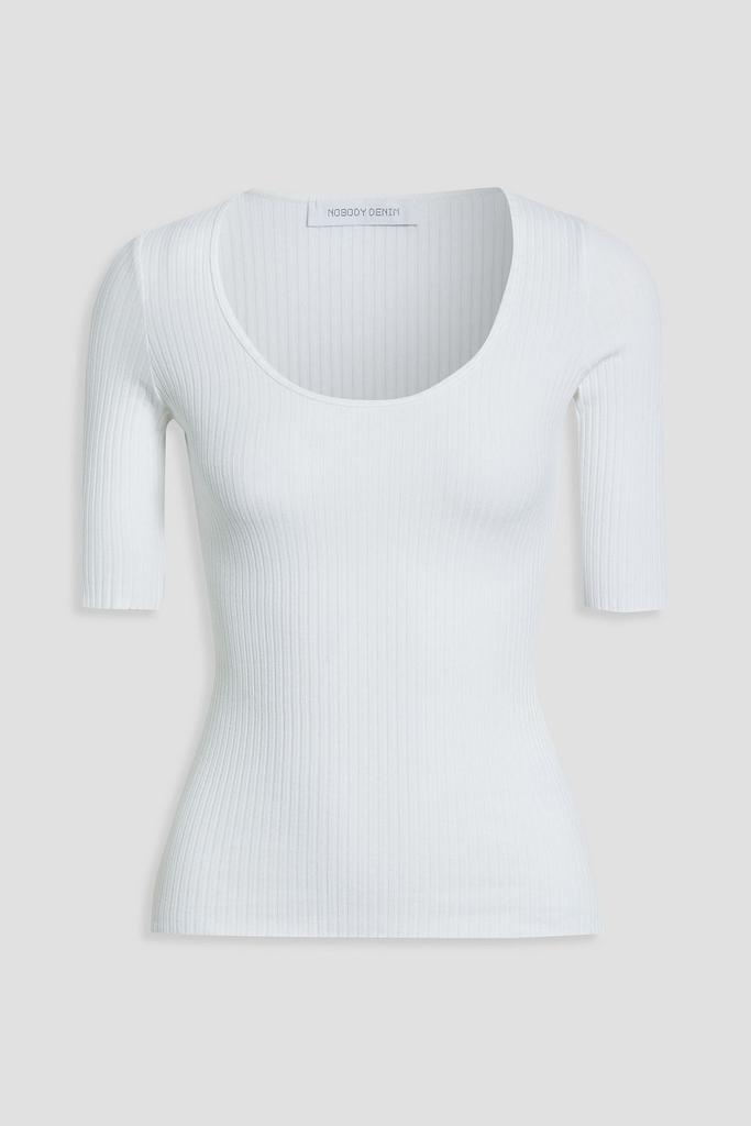 Nobody Denim Luxe ribbed-knit top
