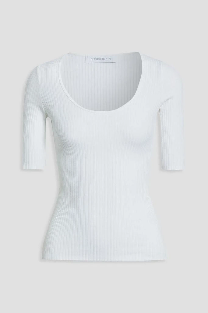Nobody Denim Luxe ribbed-knit top 1