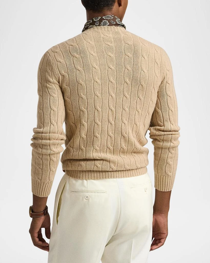 Ralph Lauren Men's The Iconic Cable-Knit Cashmere Sweater 3