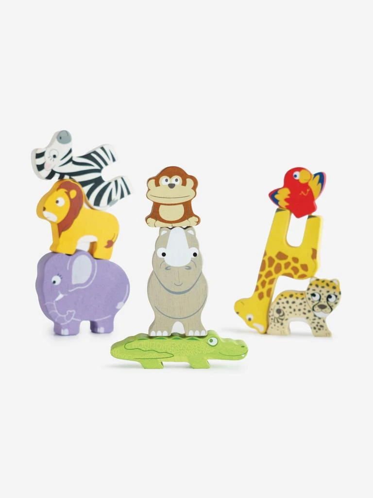 Le Toy Van Africa Stacking Animals & Bag-10 Piece (W:7 x D:2 x H:6cm) 4