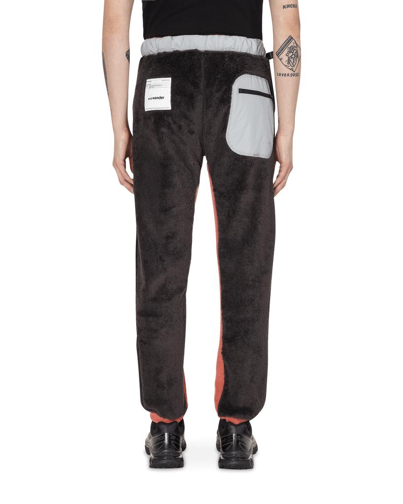 And Wander Slam Jam High Loft Polartec Fleece Pants Black
