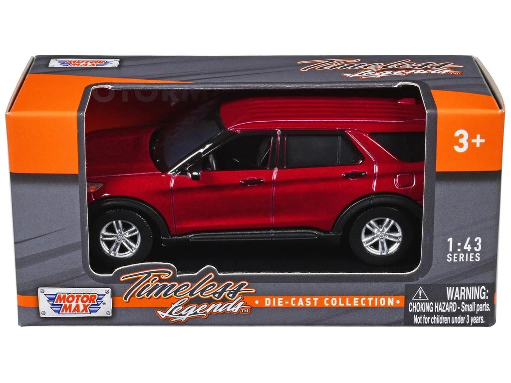 Motormax 2023 Ford Explorer Red Metallic "Timeless Legends" Series 1/43 Diecast Model Car by 1