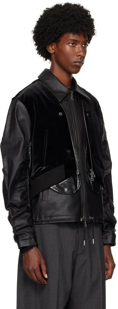 ANDERSSON BELL Black Bientain Zip-Up Jacket 2