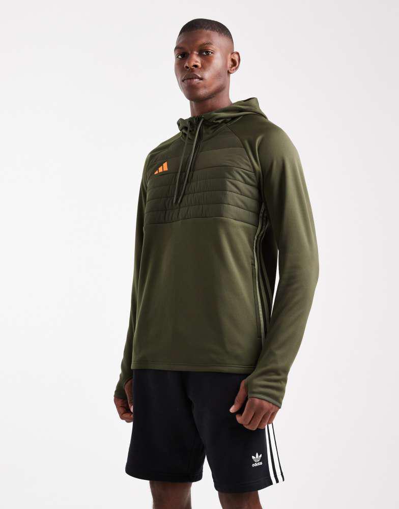 Adidas adidas Football Tiro 25 essentials winterized training top in night cargo / tent green / imp