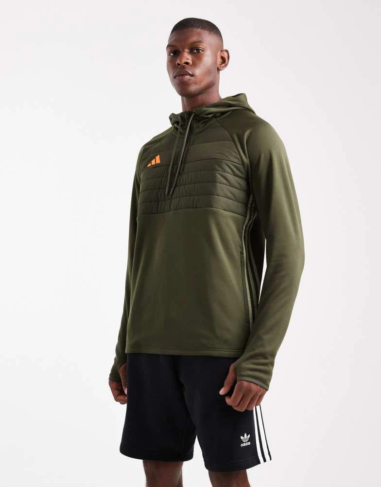 Adidas adidas Football Tiro 25 essentials winterized training top in night cargo / tent green / imp 1