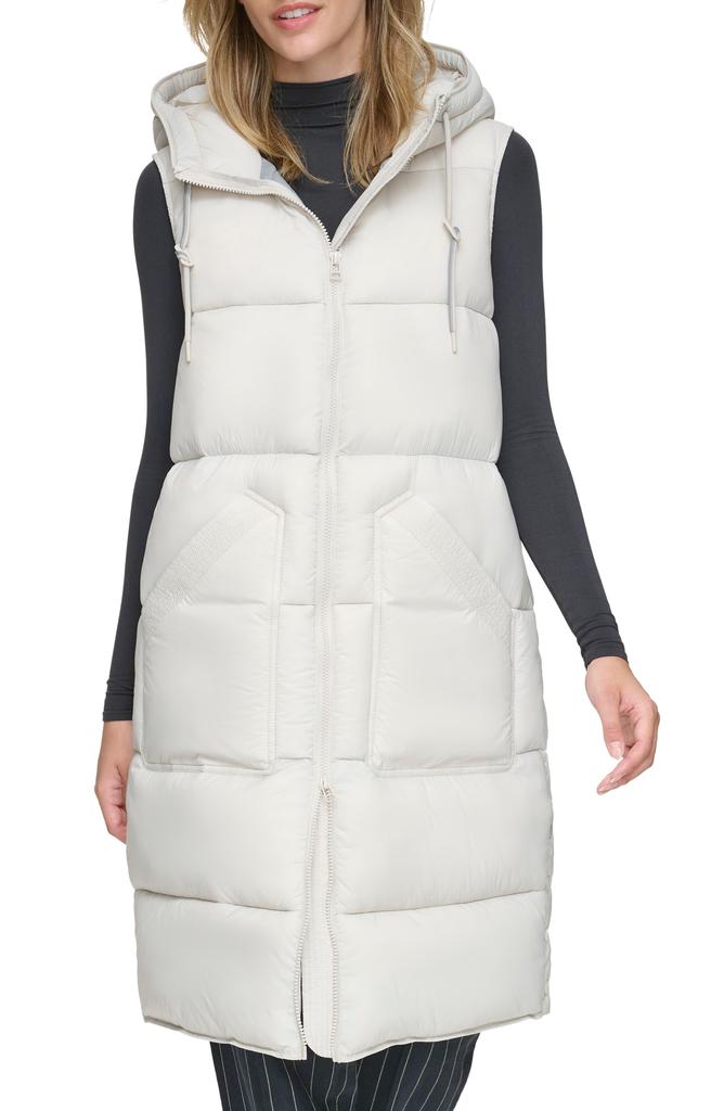 Andrew Marc Kerr Hooded Longline Puffer Vest