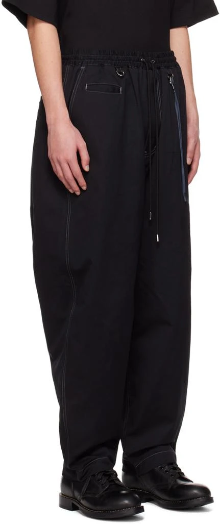 mastermind JAPAN Black Drawstring Trousers 2