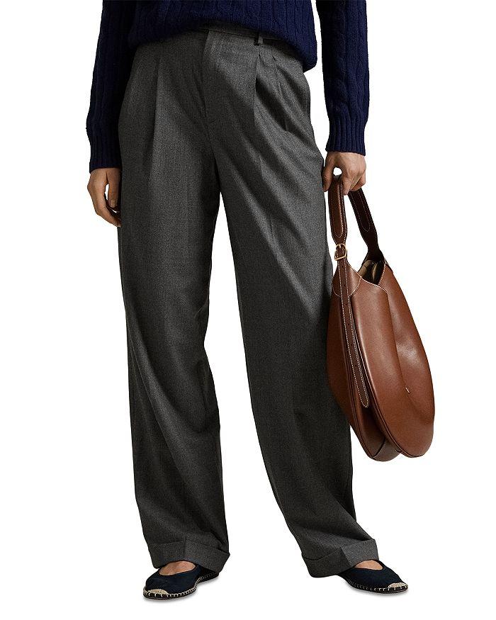 Ralph Lauren Flannel Wide Leg Pants