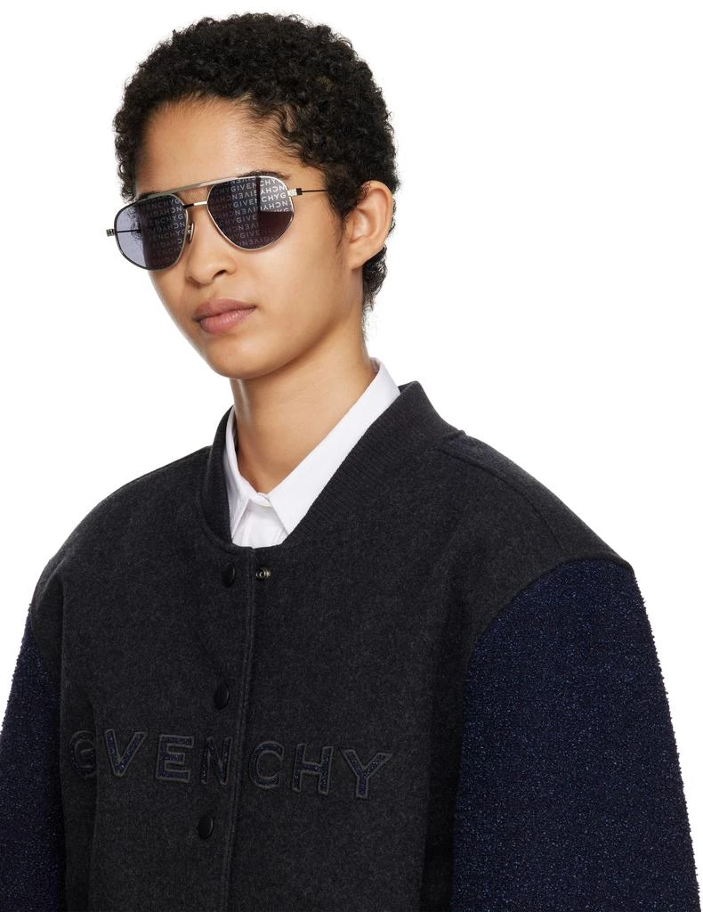 Givenchy Silver GV Speed Sunglasses 4