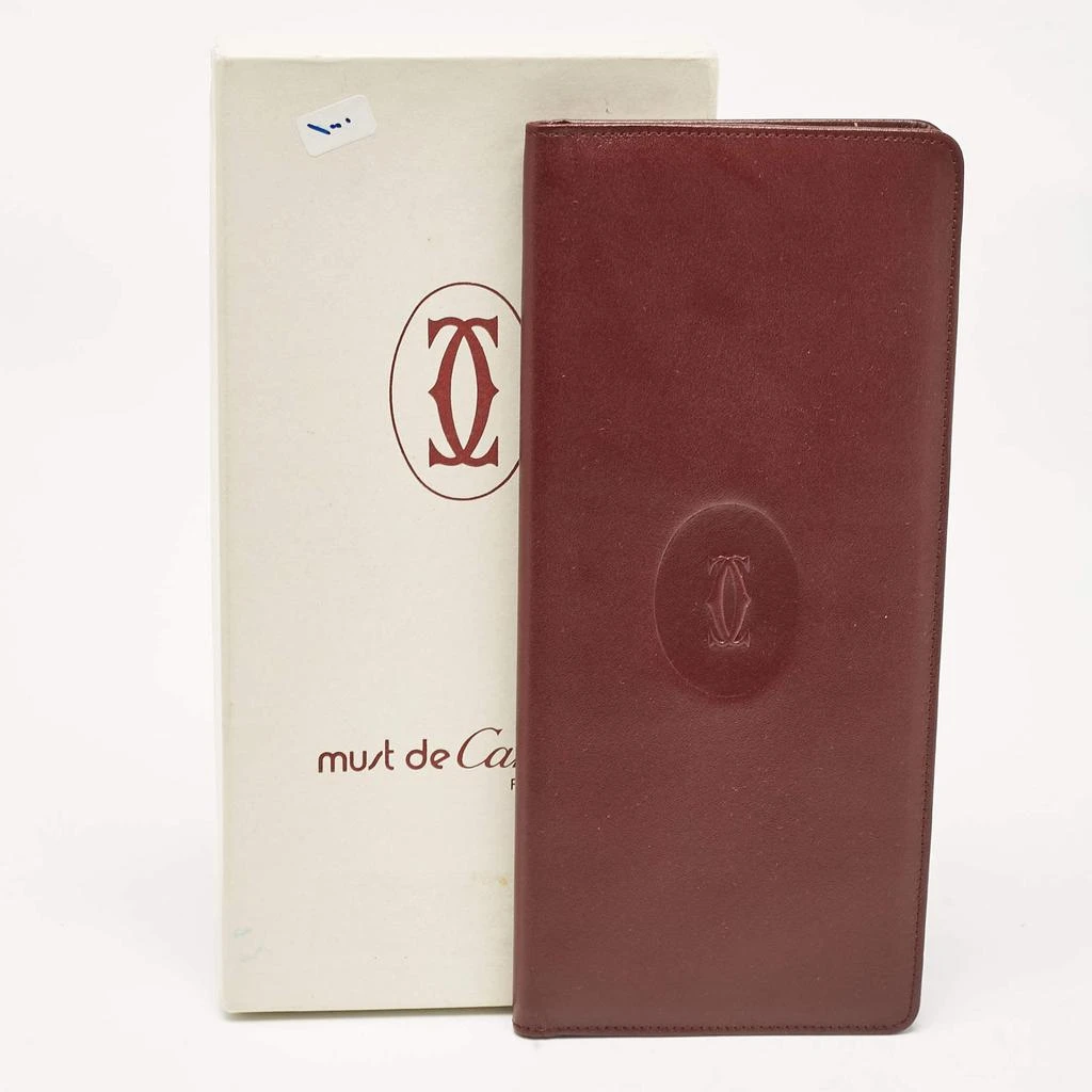 Cartier Cartier Red Leather Must de Cartier Bifold Long Wallet 6