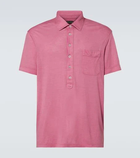 Tom Ford Silk and linen polo shirt 1