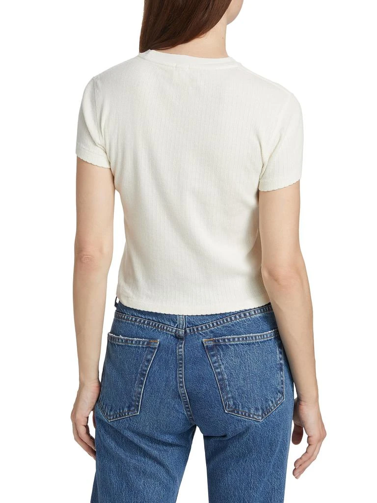 Re/Done 90s Baby Cotton Pointelle T-Shirt 2