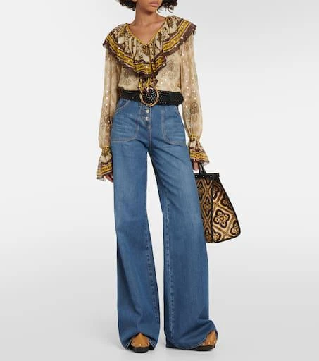 ETRO 50 leather platform clogs 2