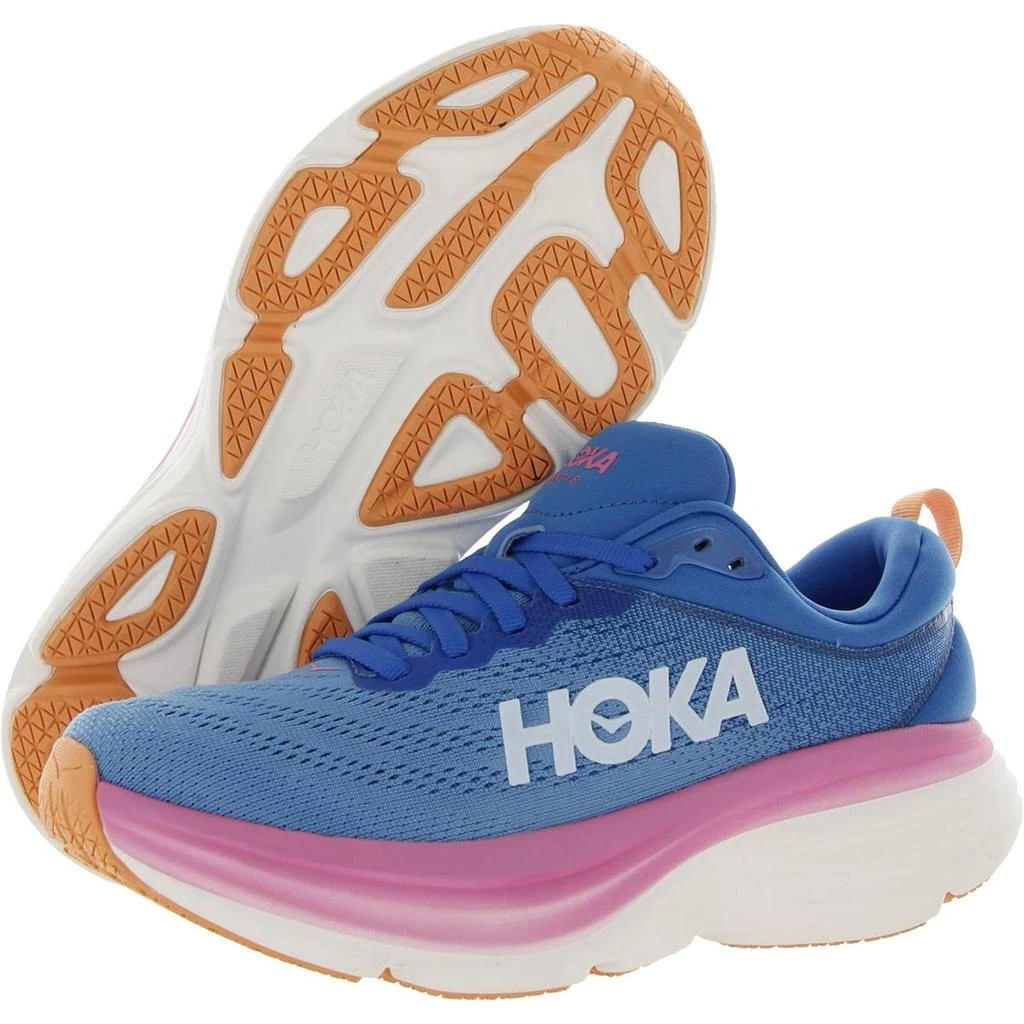 Hoka One One Bondi 8 Womens Mesh Running Athletic and Training Shoes 3