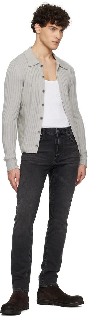 Nudie Jeans Black Lean Dean Jeans 4