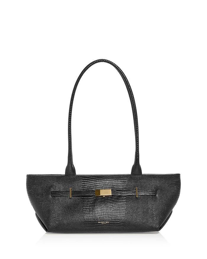 Demellier The New York Embossed Leather Shoulder Bag 1