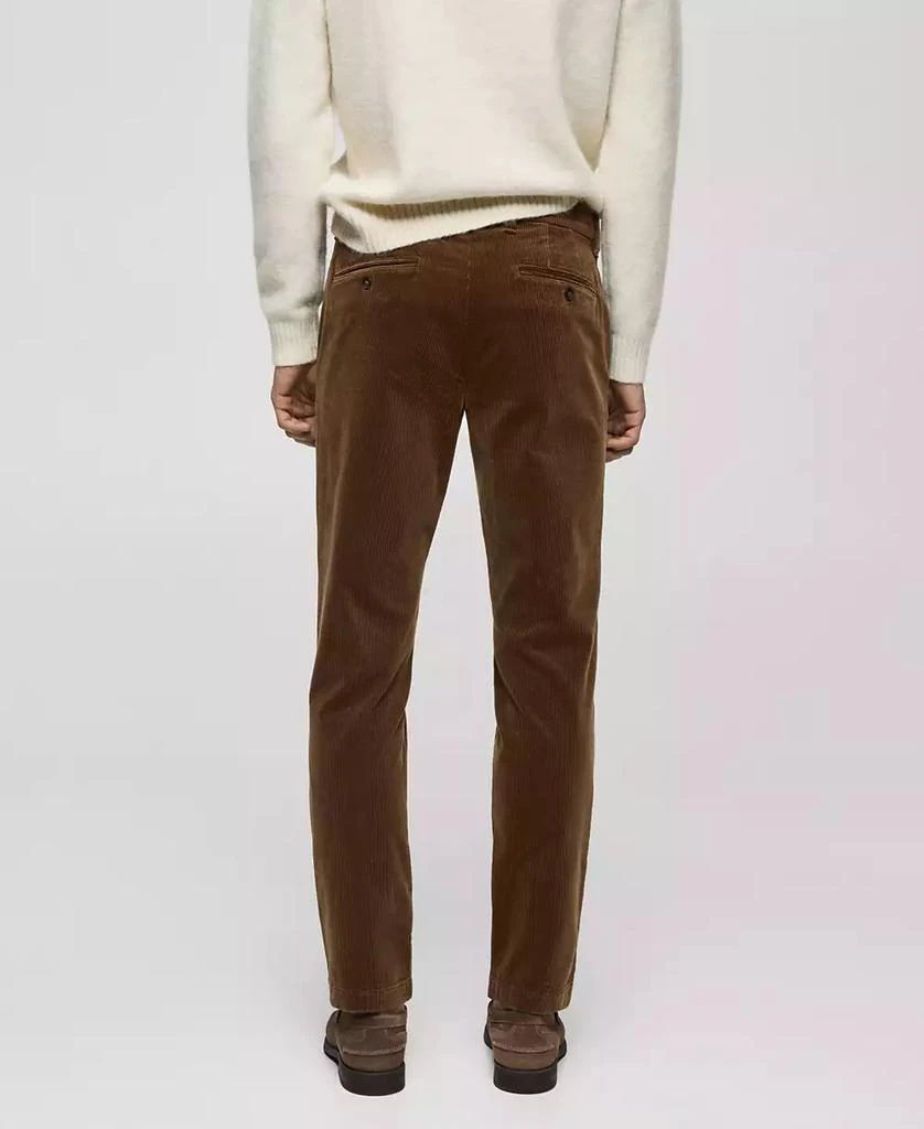 Mango Men's Slim-Fit Corduroy Pants 9