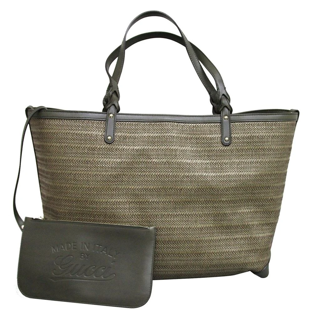 Gucci Women's  Straw LeatherCraft Tote Bag 1