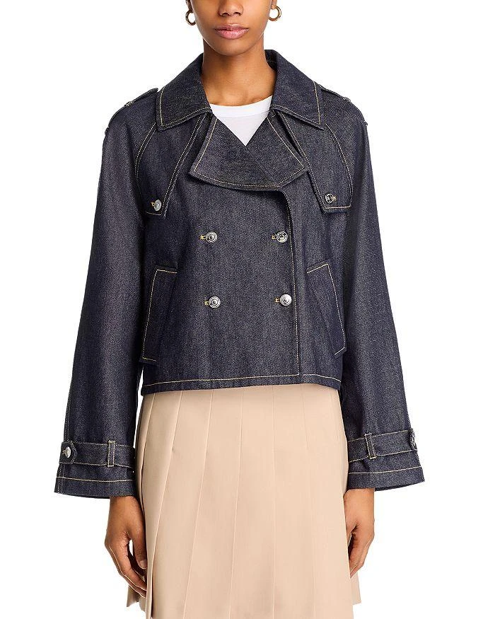 Steve Madden Sirus Double Breasted Denim Jacket 7