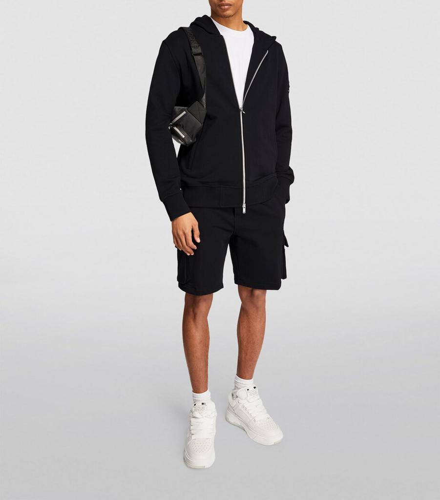 Moose Knuckles Logo Zip-Up Hoodie