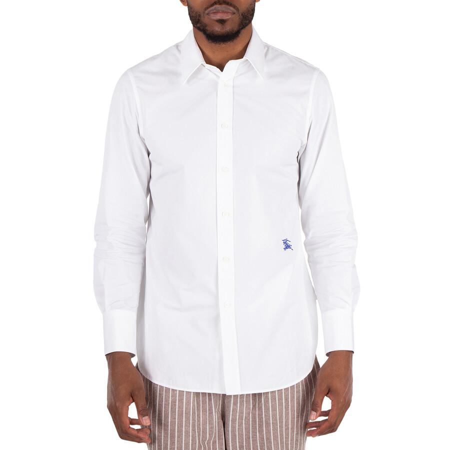 Burberry Burberry Embroidered Logo Cotton Shirt, Brand Size 40 (Neck Size 15.8")