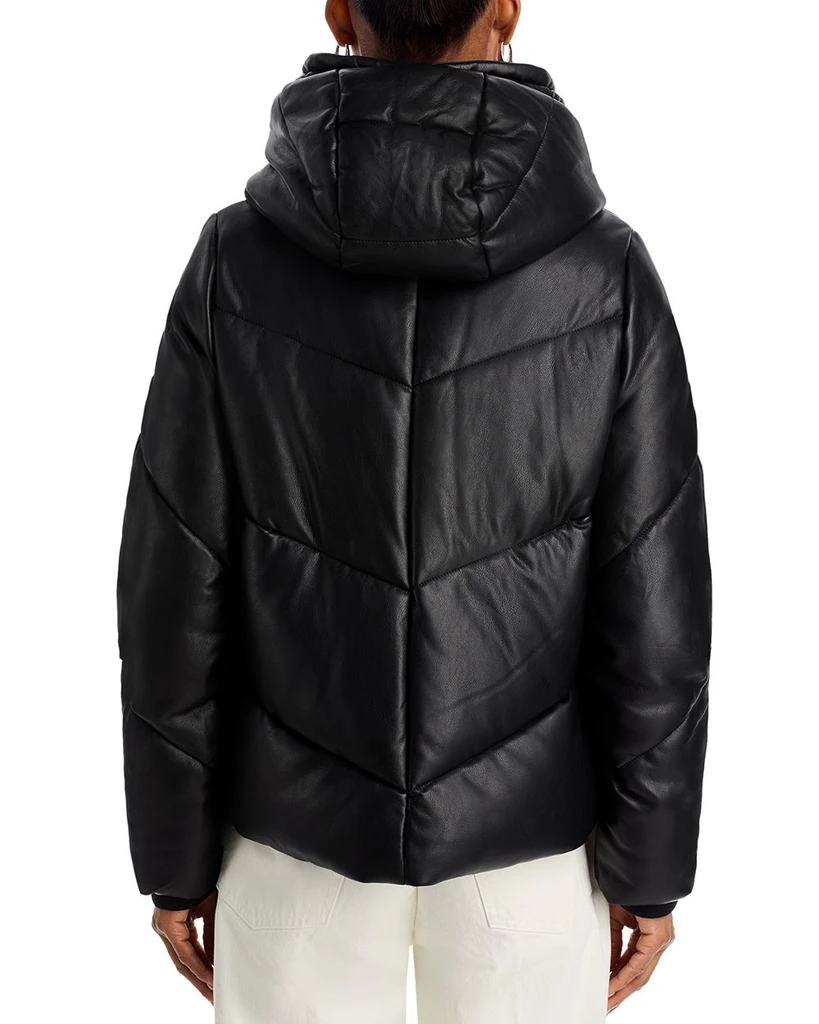 Andrew Marc Faux Leather Puffer Jacket 3