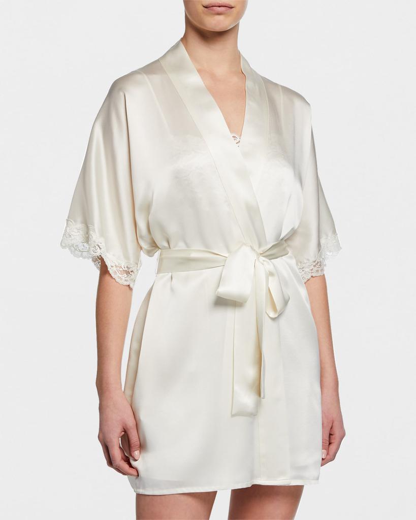 Christine Lingerie Bijoux Short Silk Robe