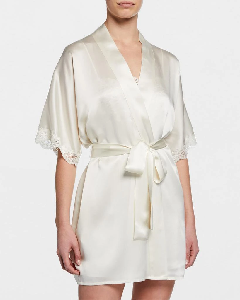Christine Lingerie Bijoux Short Silk Robe 2